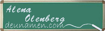 Alena Olenberg Visitenkarte